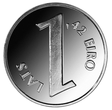 Latvian 1 lats Parity coin picture