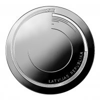 Picture of Latvian innovative silver coin 